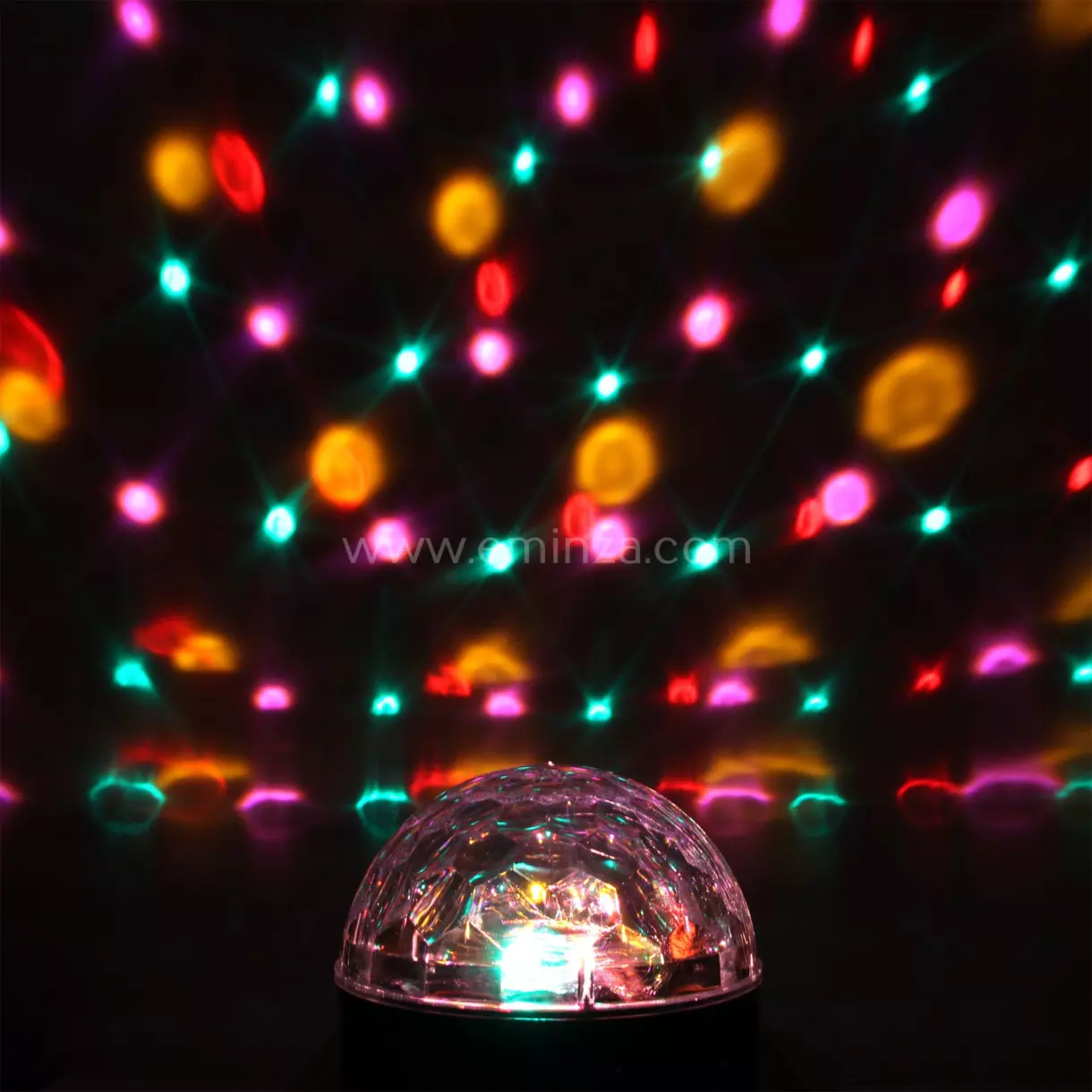 eminza Ampoule boule magique Disco Multicouleur 6 LED