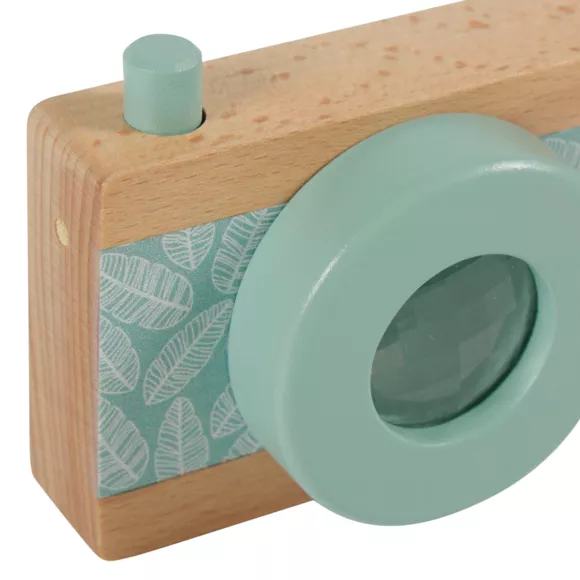 Eminza Appareil Photo Enfant Bois (10 Cm) Flash Multicolore