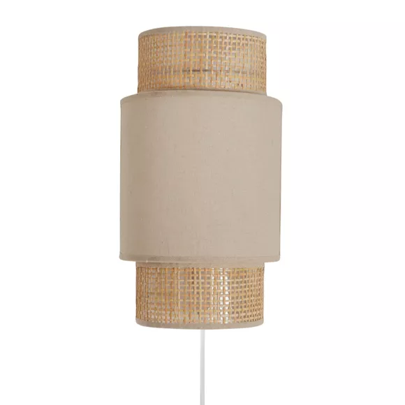 Eminza Applique Murale En Rotin (H33 Cm) Gigogne Beige