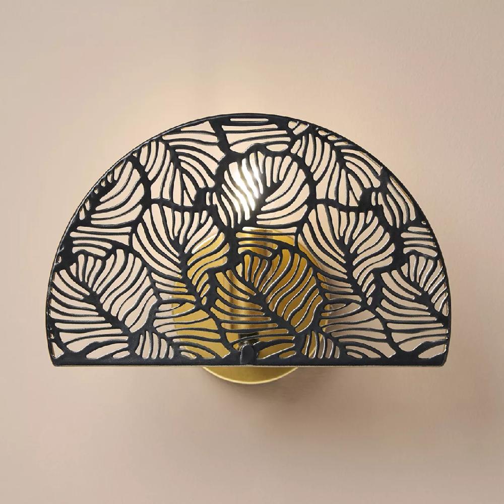 eminza Applique murale métal (24 x 15 5 cm) Calathea Noire eminza Applique murale métal (24 x 15 5 cm) Calathea Noire