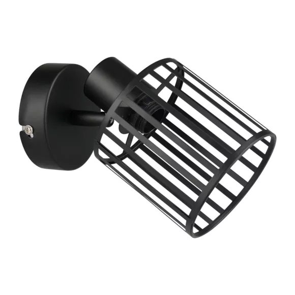Eminza Applique Murale Métal Industriel (H14 Cm) Alma Noir