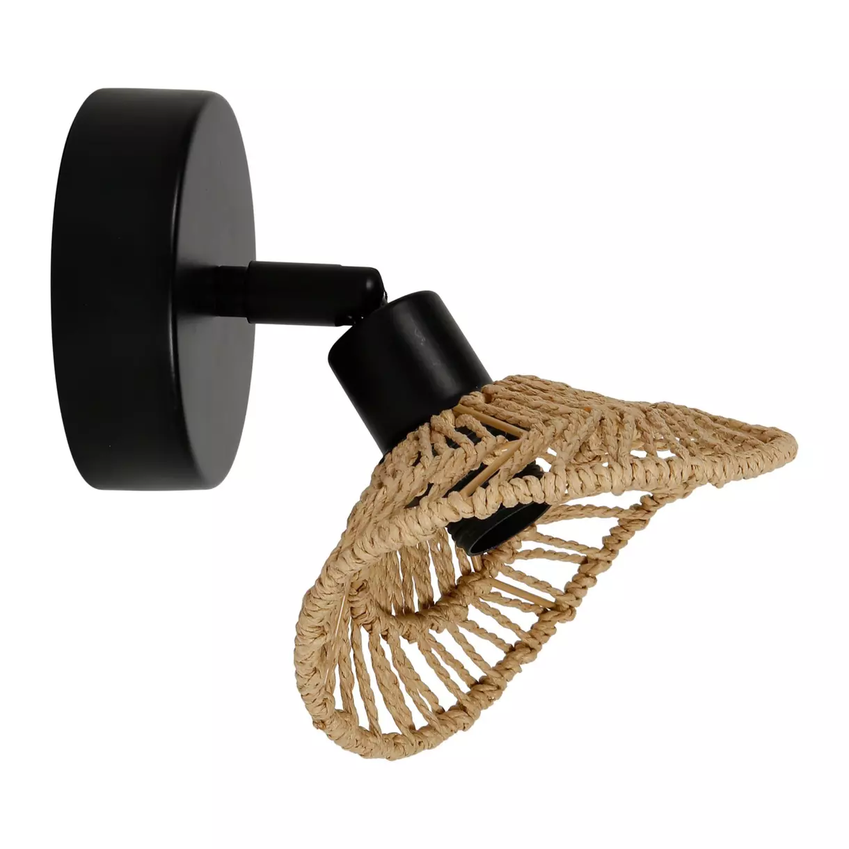 eminza Applique murale papier et métal (H17 cm) Ozana Naturel