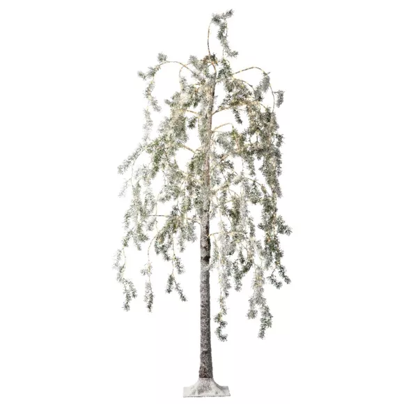 Eminza Arbre Lumineux 600 LED (H180 Cm) Bouleau Enneigé Blanc Chaud