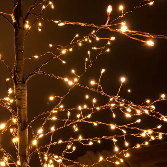 Eminza Arbre Lumineux 720 LED (180 Cm) Peuplier Eliot Blanc Très Chaud
