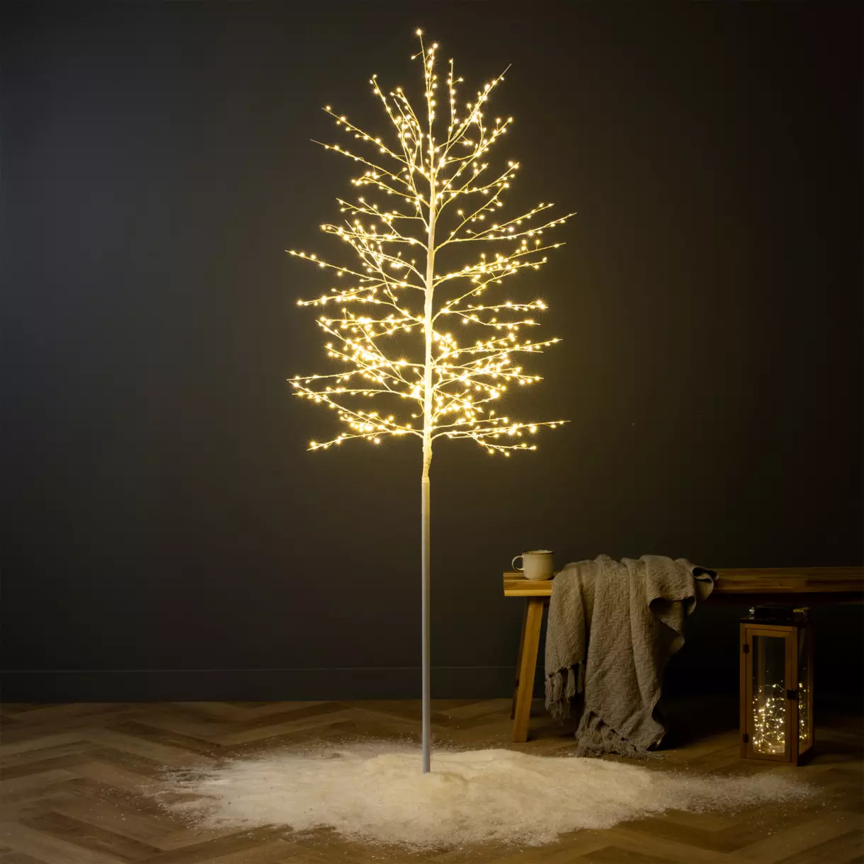 eminza Arbre lumineux 720 LED (180 cm) Peuplier Phellis Blanc chaud