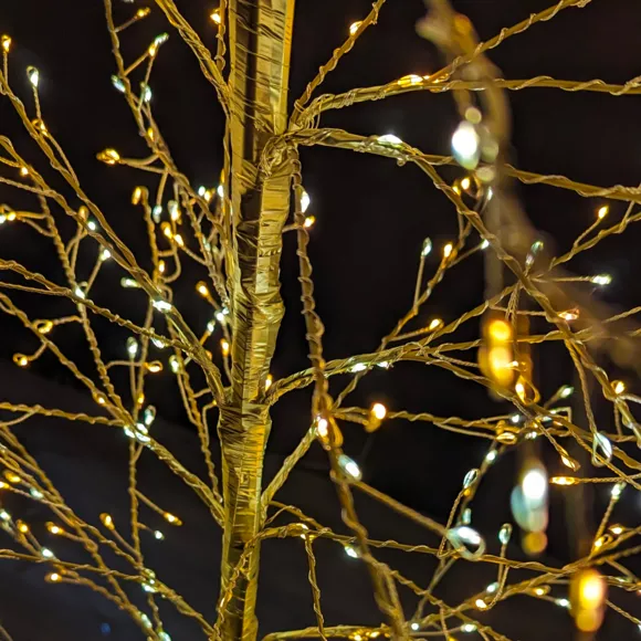 Eminza Arbre Lumineux 720 LED (H180 Cm) Holly Platane Blanc Et Blanc Chaud