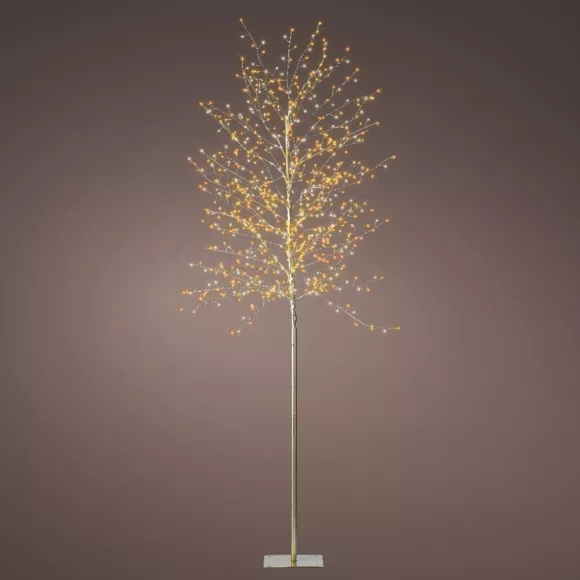 Eminza Arbre Lumineux 720 LED (H180 Cm) Holly Platane Blanc Et Blanc Chaud