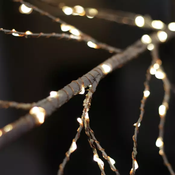 Eminza Arbre Lumineux 750 LED (H220 Cm) Bouleau Blanc Chaud