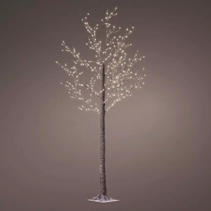 Eminza Arbre Lumineux 750 LED (H220 Cm) Bouleau Blanc Chaud