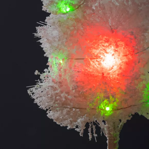 Eminza Arbre Lumineux à Piles 16 LED (H22 Cm) Christmas Multicolore