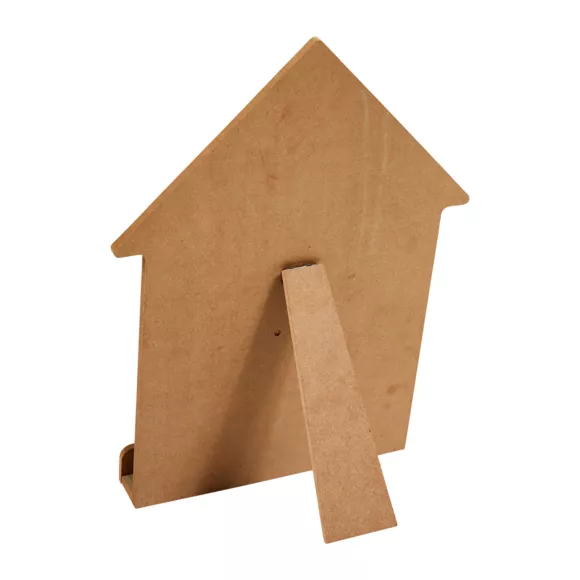 Eminza Ardoise Chevalet Enfant Bois (30 X 40 Cm) Maison Marron