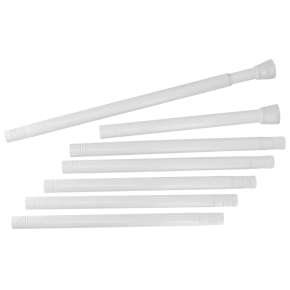 Eminza Barre De Rideau De Douche Autobloquante (de 105 à 250 Cm) Blanc