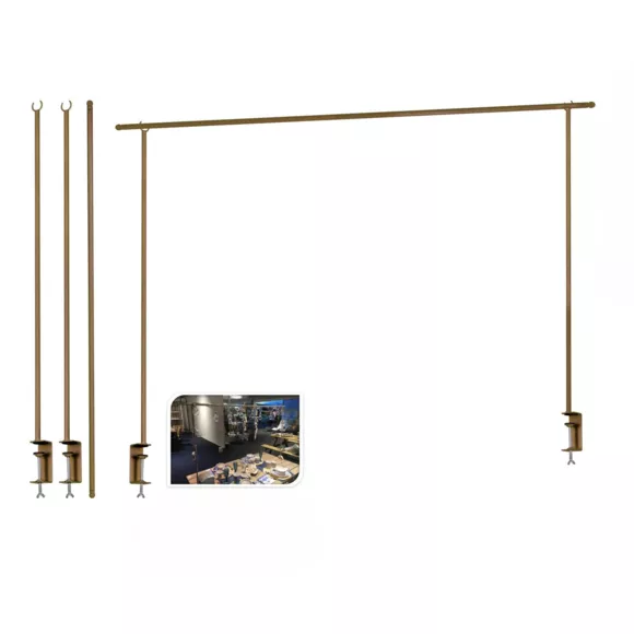 Eminza Barre De Table Réglable (L136 à 250 Cm) Pour Décoration Or