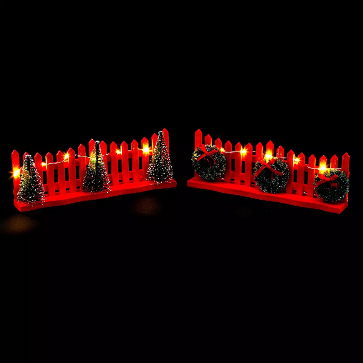 eminza Barrière lumineuse rouge et blanc chaud pour aménager un village