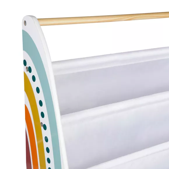 Eminza Bibliothèque Enfant Bois (60 X 62 Cm) Arc En Ciel Multicolore