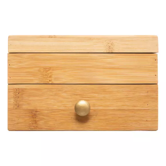 Eminza Boite à Bijoux En Bambou Et Velours (15 X 15 Cm) Loa