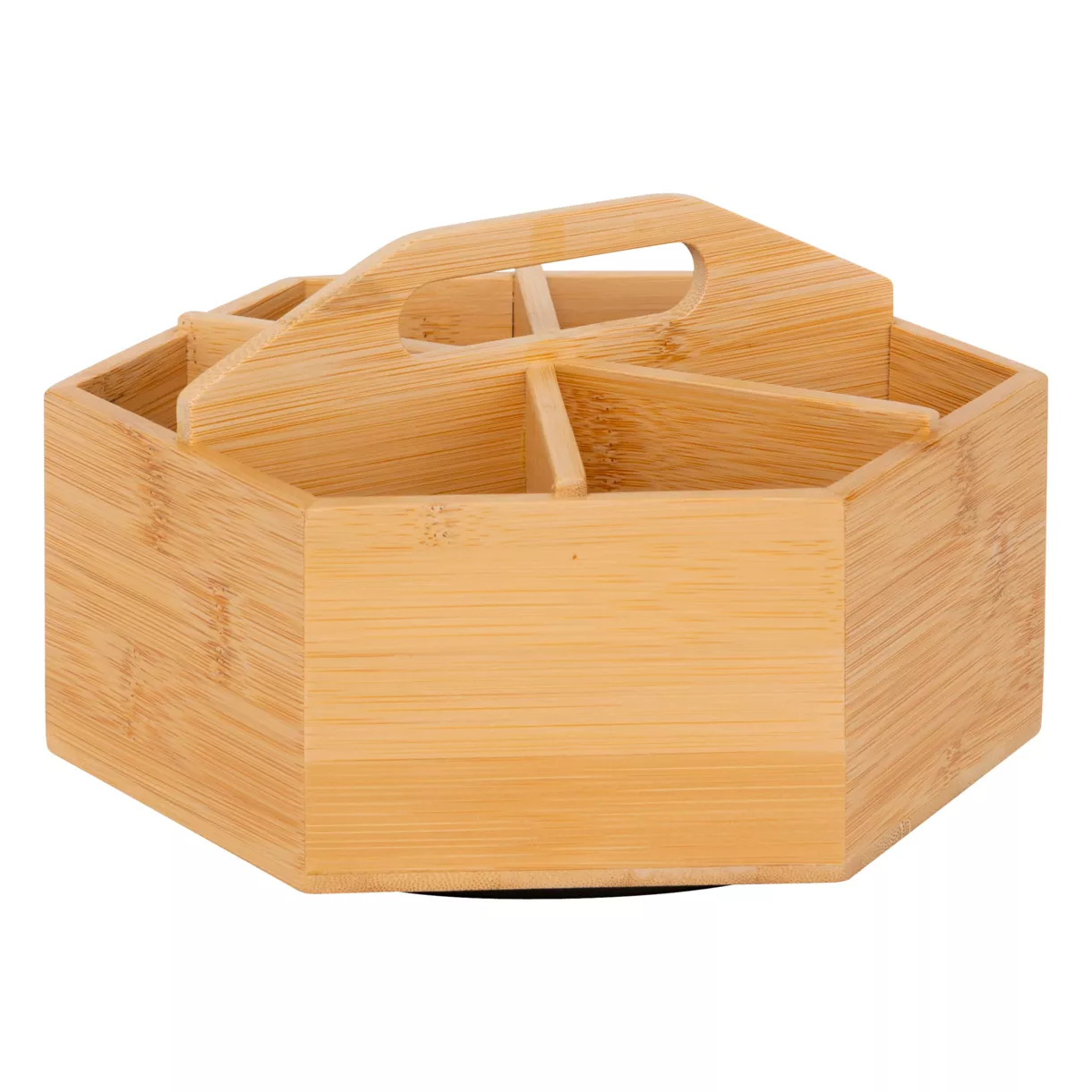 eminza Boite à thé rotative bambou (22 x 12 5 cm) Néo Naturel