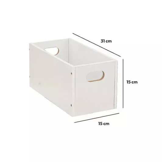 Eminza Boite De Rangement (15 X 31 X 15 Cm) Mano Blanc