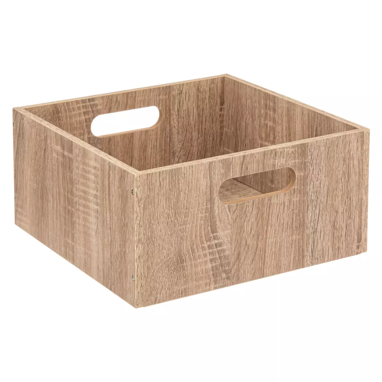 eminza Boite de rangement (31 x 31 x 15 cm) Mano bois Naturel
