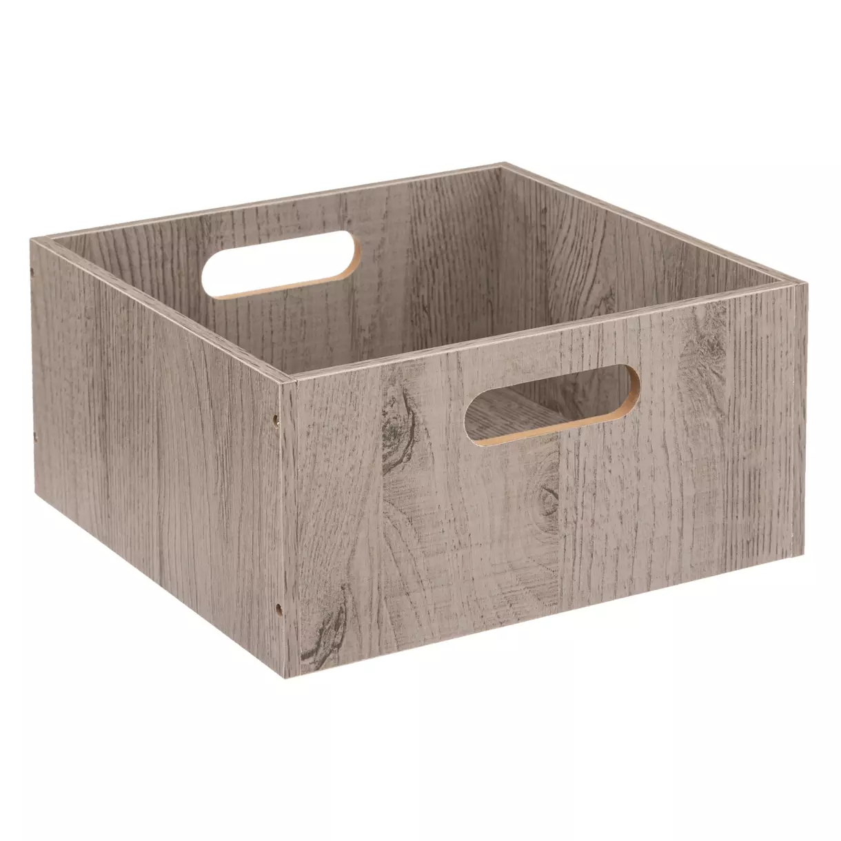 eminza Boite de rangement (31 x 31 x 15 cm) Mano Grise