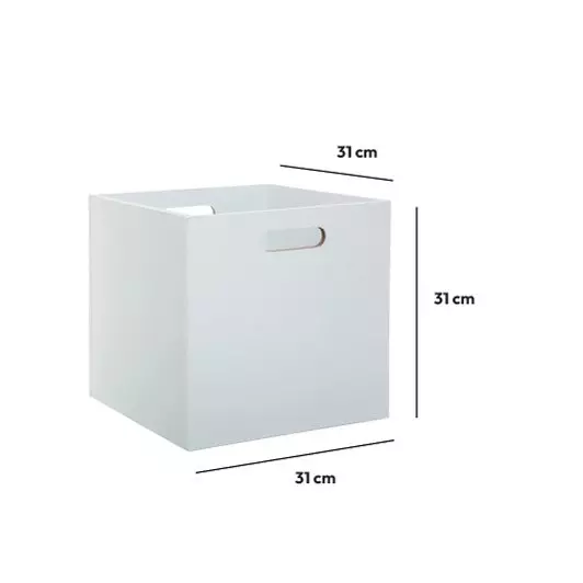 Eminza Boite De Rangement (31 X 31 X 31 Cm) Mano Blanche