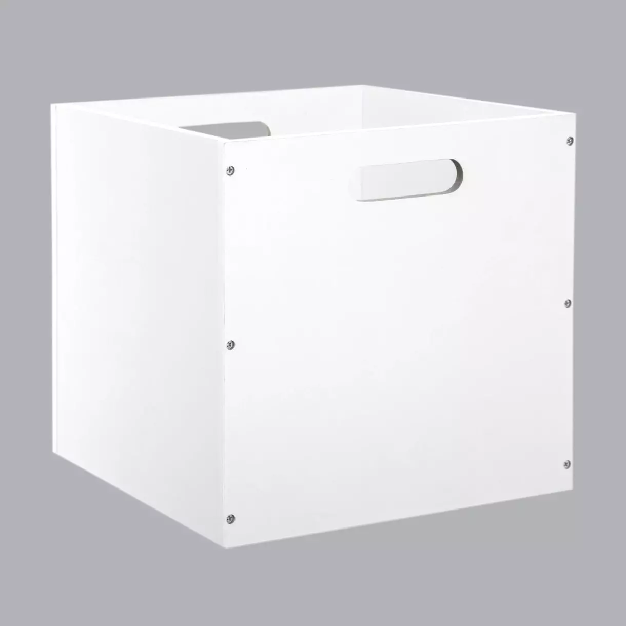 eminza Boite de rangement (31 x 31 x 31 cm) Mano Blanche