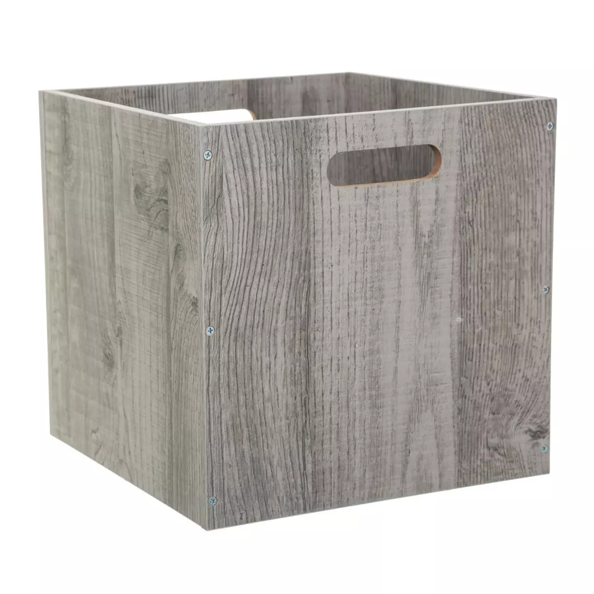 eminza Boite de rangement (31 x 31 x 31 cm) Mano Grise