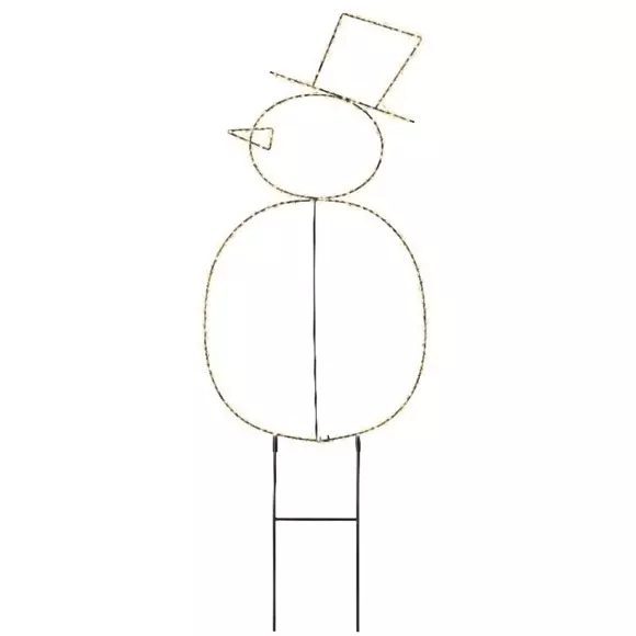 Eminza Bonhomme De Neige Lumineux 250 LED (H77 Cm) Freeze Blanc Chaud