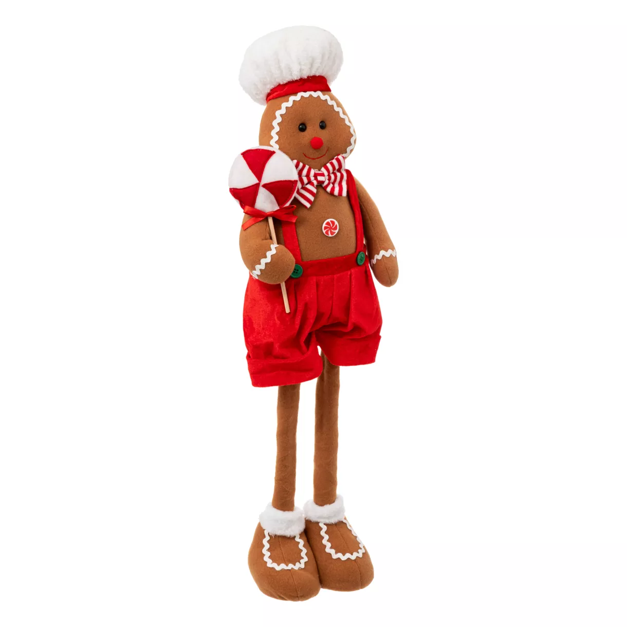 eminza Bonhomme pain d'épices (H85 cm) Marcel et jambes téléscopiques
