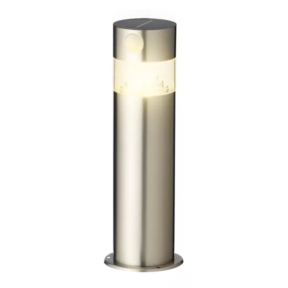 Eminza Borne De Jardin Solaire 150 Lumens (H30 Cm) Premium Argent