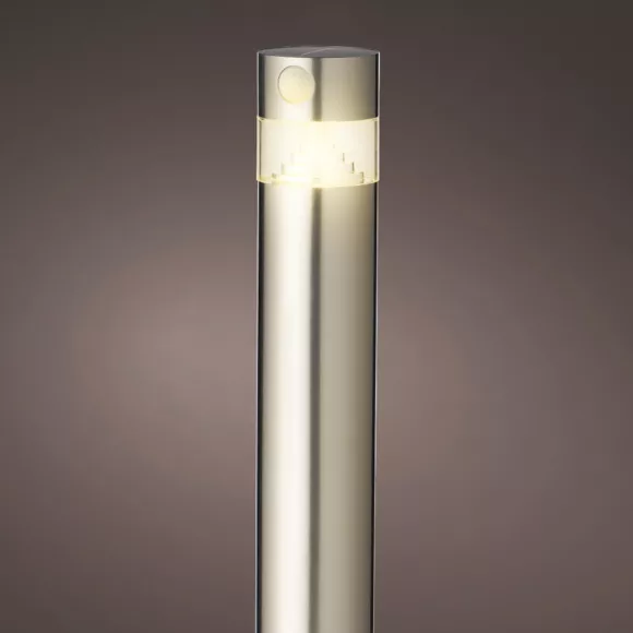 Eminza Borne De Jardin Solaire 150 Lumens (H50 Cm) Premium Argent