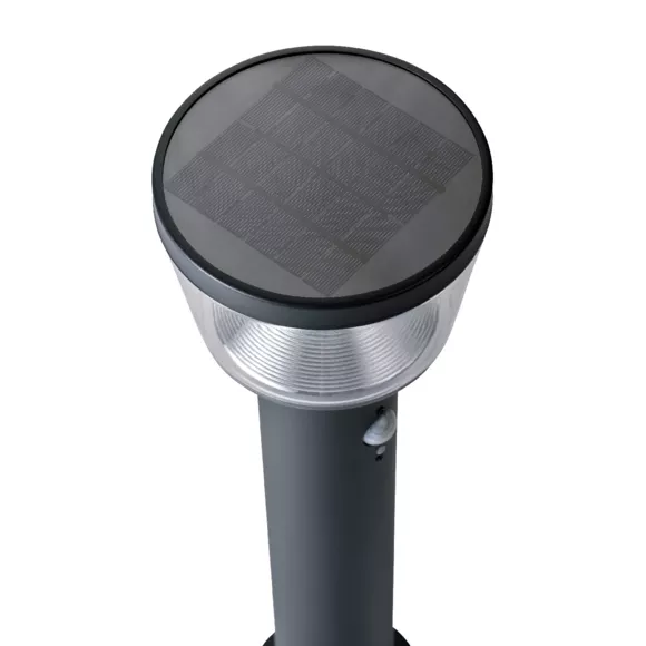 Eminza Borne De Jardin Solaire 600 Lumens (H54 Cm) Orion Lux Gris Anthracite