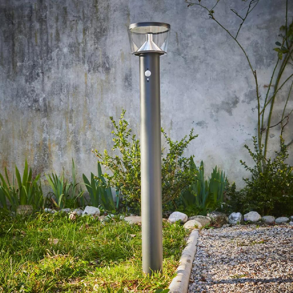 eminza Borne de jardin solaire 600 lumens (H94 cm) Orion lux Gris anthracite