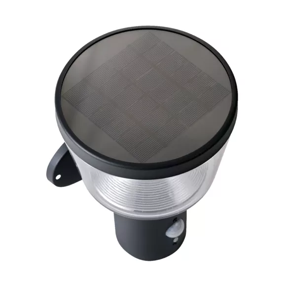 Eminza Borne De Jardin Solaire Murale 600 Lumens (H23 Cm) Orion Lux Gris Anthracite
