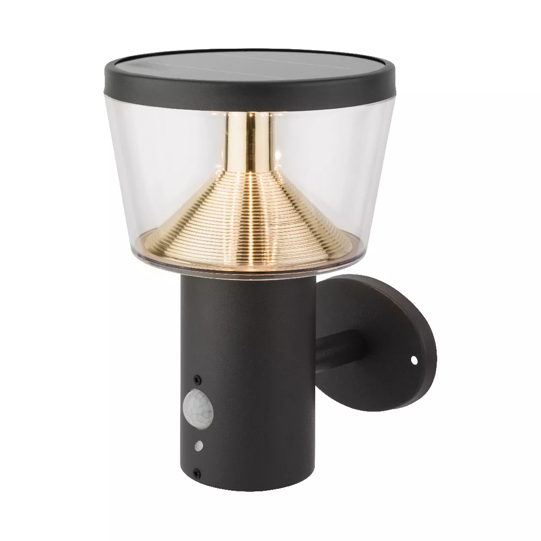 eminza Borne de jardin solaire murale 600 lumens (H23 cm) Orion lux Gris anthracite
