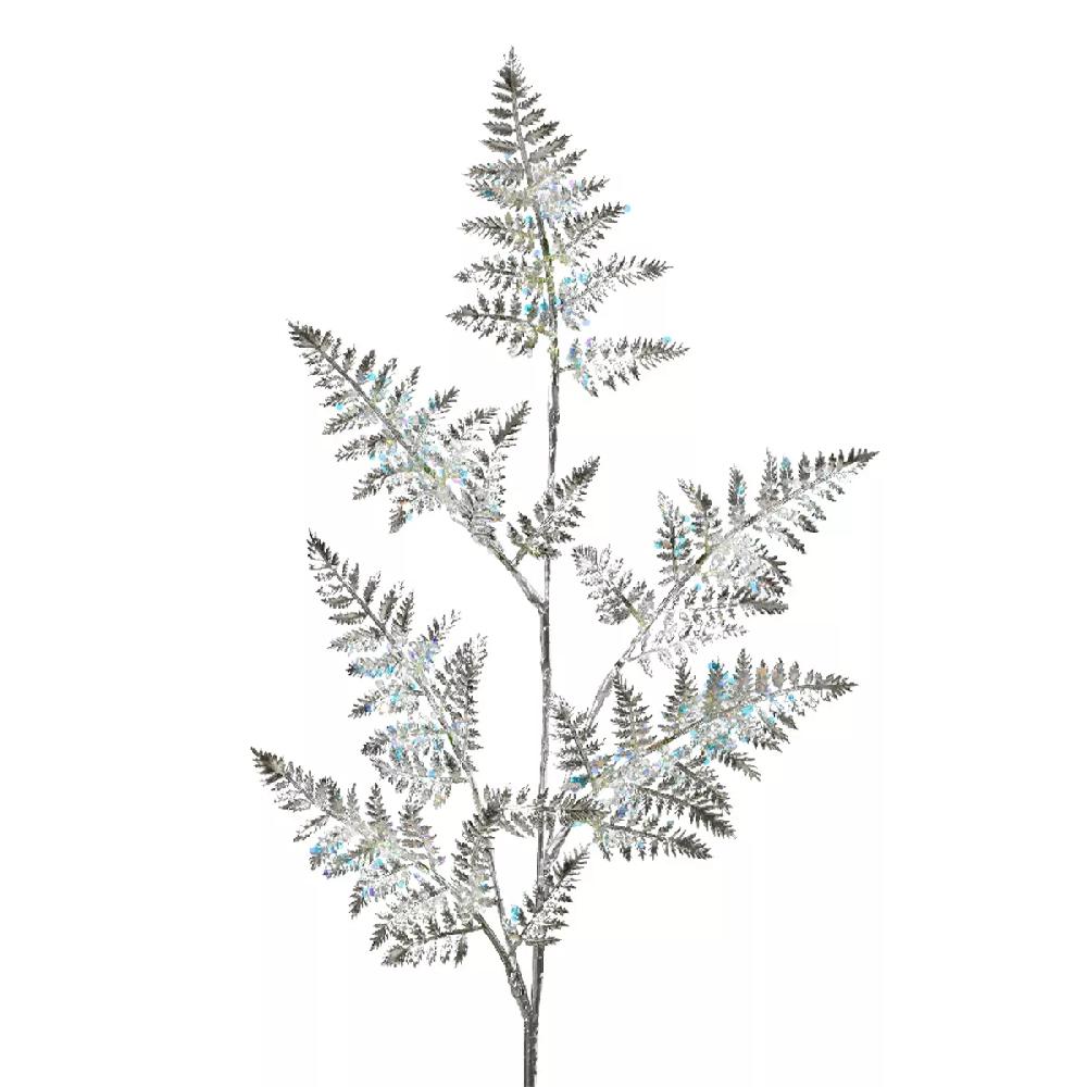 eminza Branche de feuille (H69 cm) Fougère Royale Argent