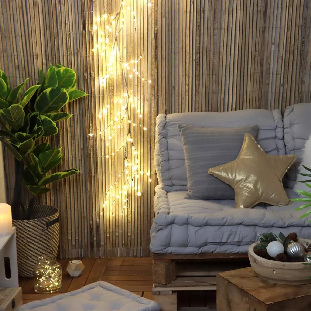 eminza Branche lumineuse déco (150 cm) Naturae Blanc chaud
