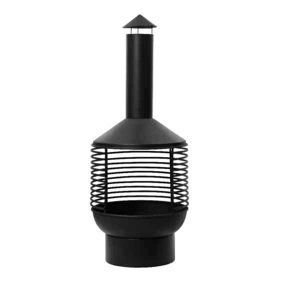 Eminza Braséro Cheminée D'extérieur (D42 X H105 Cm) Mérida Noir
