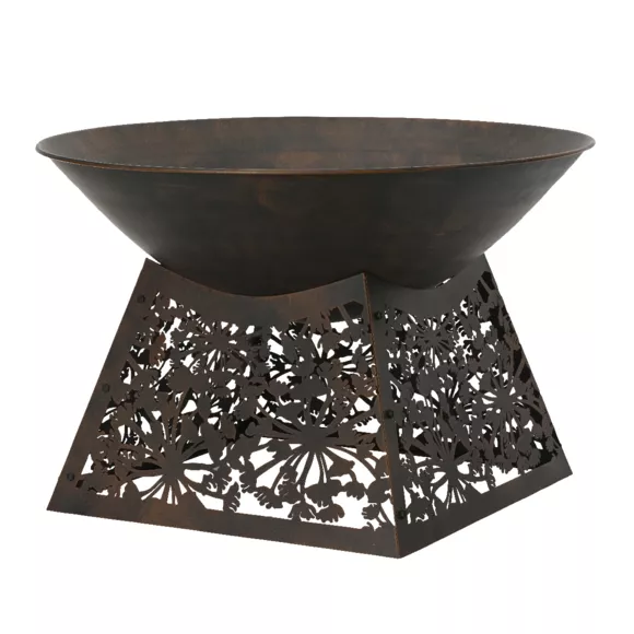 Eminza Braséro D'extérieur (D75 X H48 Cm) Veracruz Brun Antique