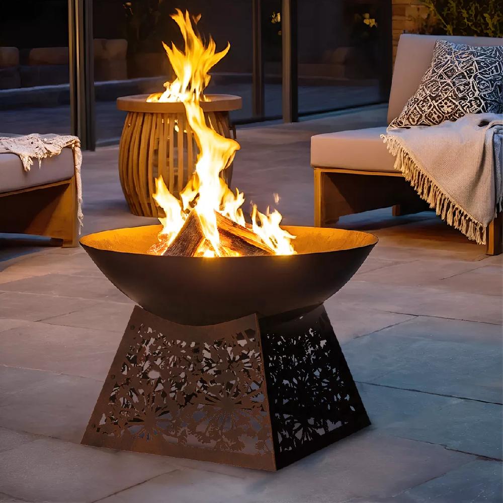 eminza Braséro d'extérieur (D75 x H48 cm) Veracruz Brun antique