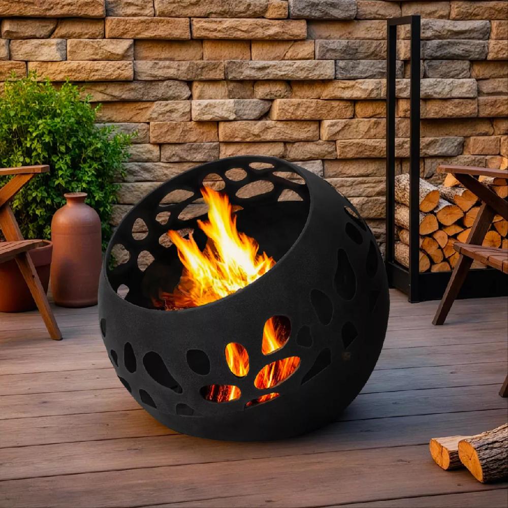 eminza Braséro d'extérieur rond (D50 x H45 cm) Pyra Noir eminza Braséro d'extérieur rond (D50 x H45 cm) Pyra Noir