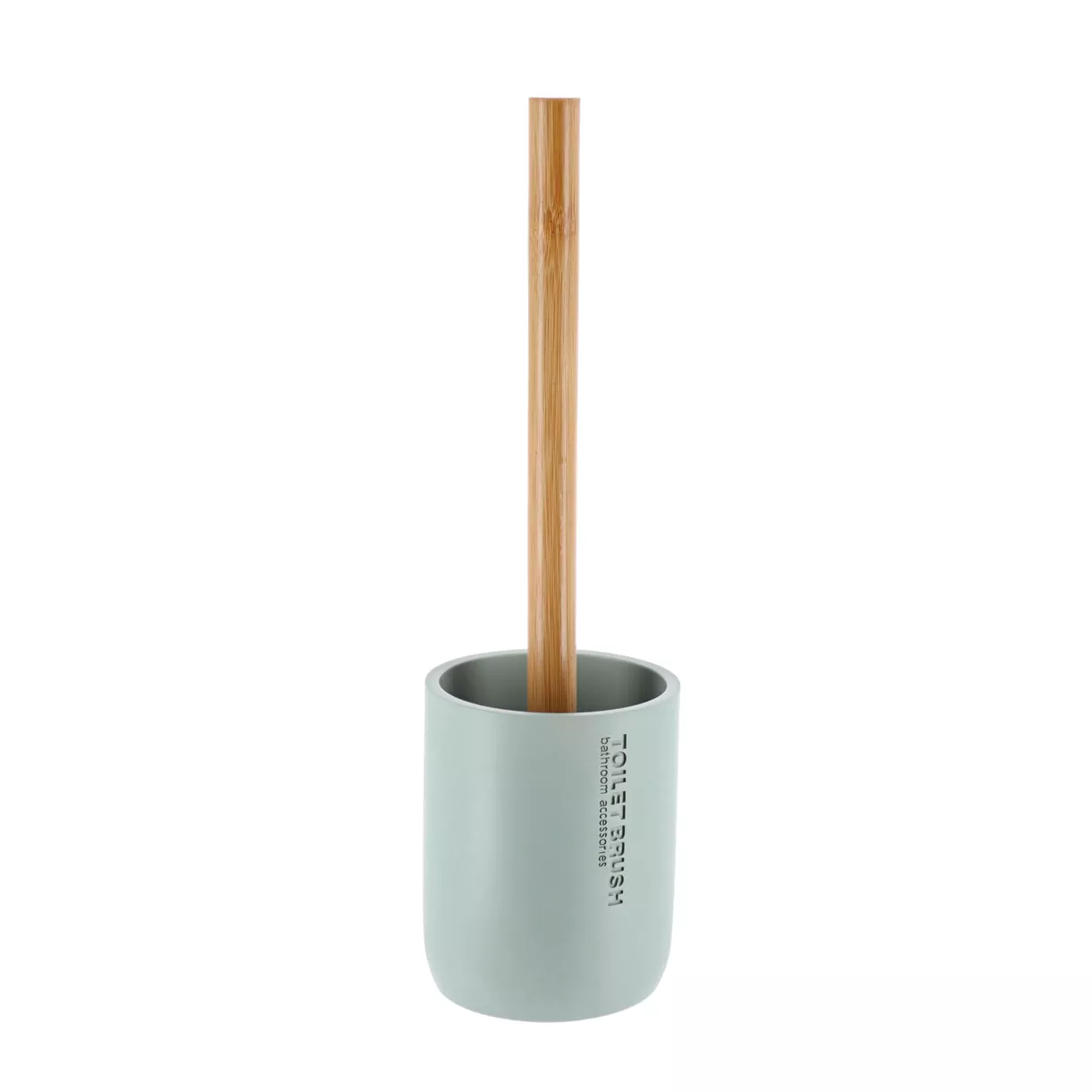 eminza Brosse WC polyrésine Purebamboo Vert eucalyptus