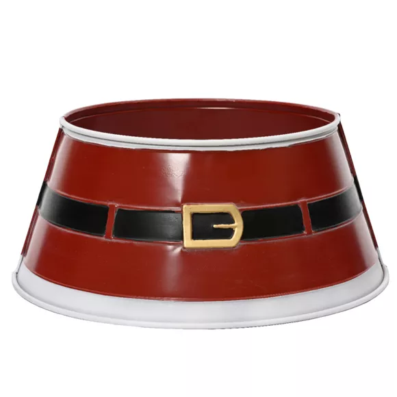 Eminza Cache Pied De Sapin En Métal (D70 Cm) Ceinture Du Père Noël