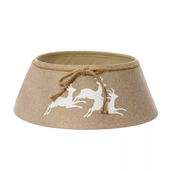 Eminza Cache Pied De Sapin Jute (D68 Cm) Rennes De Noël