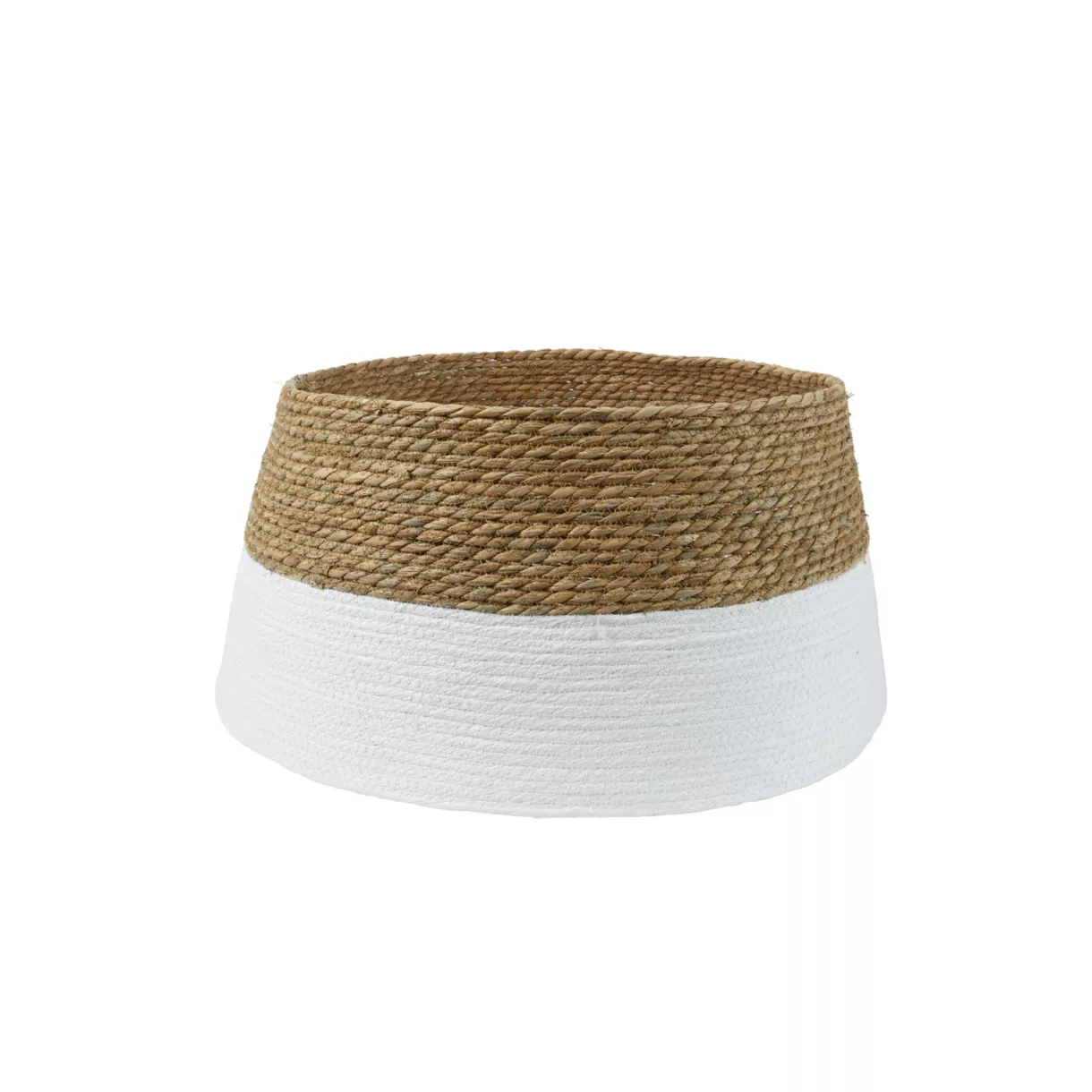 eminza Cache pied de sapin tressé (D57 cm) Élégance Naturelle