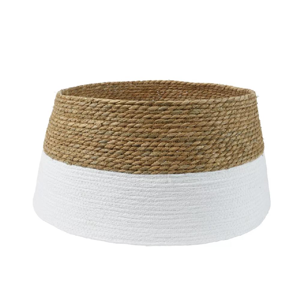 eminza Cache pied de sapin tressé (D70 cm) Élégance Naturelle