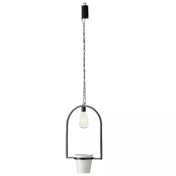 Eminza Cache-pot Lumineux à Suspendre (H102 Cm) LED Melya - Blanc