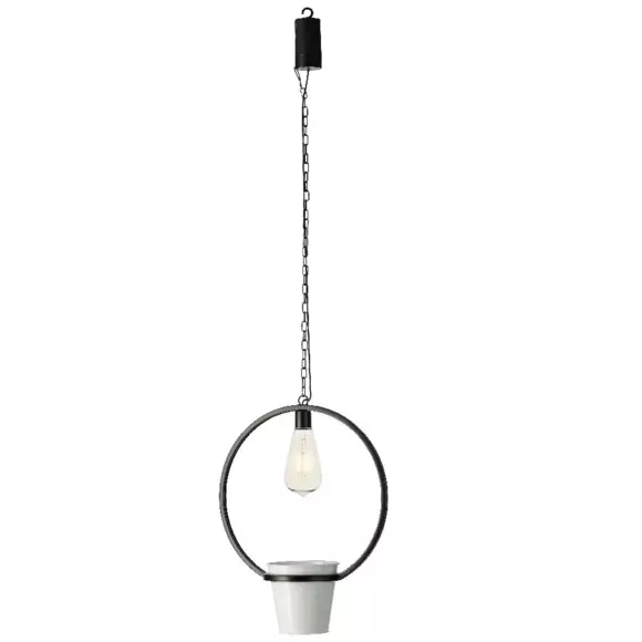Eminza Cache-pot Lumineux à Suspendre (H98 Cm) LED Jiny - Blanc
