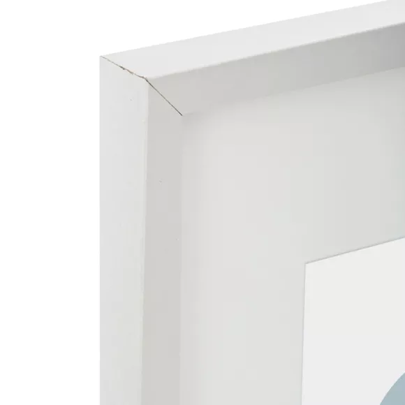 Eminza Cadre Photo Bois Mural (30 X 40 Cm) Manu Blanc