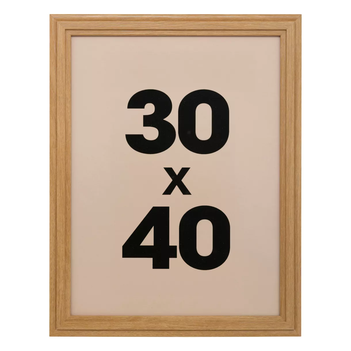 eminza Cadre photo mural bois (30 x 40 cm) Alix Marron